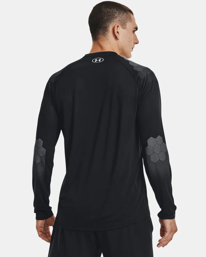 Under Armour Black Men's UA Armourprint Long Sleeve Sweatshirt for Men | Best Price UAE